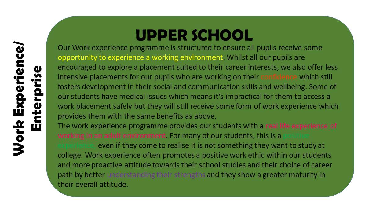 Work Experience Upper